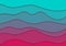 Turquoise and pink corporate waves abstract background