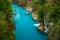 Turquoise river landscape from Koprulu Canyon National Park in Manavgat, Antalya, Turkey. Koprucay