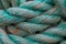 Turquoise rope closeup