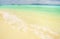 Turquoise sea and yellow sandy beach