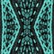 Turquoise seamless ethnic tiles. Ikat spanish tile pattern Italian majolica Mexican puebla talavera Decorative monochrome tile