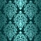 Turquoise seamless ornamental Pattern for Design