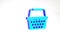 Turquoise Shopping basket icon isolated on white background. Online buying concept. Delivery service sign. Shopping cart