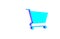 Turquoise Shopping cart icon isolated on white background. Online buying concept. Delivery service sign. Supermarket