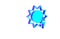 Turquoise Solar energy panel icon isolated on white background. Sun with lightning symbol. Minimalism concept. 3d
