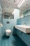 Turquoise toilet design