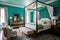 Turquoise Tranquility: Stylish Bedroom Retreat