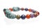 Turquoise, Unakite, lapis lazuli, Carnelian and Amethyst  bracelet.