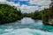 Turquoise Waikato river, Huka Falls, Taupo, New Zealand