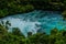 Turquoise Waikato river, Huka Falls, Taupo, New Zealand