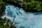 Turquoise Waikato river, Huka Falls, Taupo, New Zealand