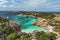 Turquoise water of Cala Napoletana, Caprera Island, Sardinia. Beautiful travel destination - The Maddalena Archipelago, best