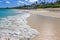 Turquoise water of caribbean sea in Nassau, Bahamas