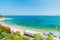 Turquoise water in world famous Marina Grande beach in Capri