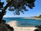 Turquoise waters of the Adriatic Sea meet the beach, Split, Croatia (c) 2020, Cyndie Burkhardt