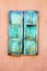 Turquoise Window Shutters in Santa Fe, New Mexico