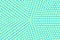 Turquoise yellow dotted halftone. Round oversized dotted pattern.