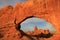 Turret Arch seen from North Window Arch, Arches National Park, U