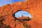 Turret Arch seen from North Window Arch, Arches National Park, U