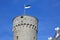 Turret of the Parliament of Estonia building on Toompea hill in the central part of the old town,Tallinn, Estonia.