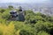Turrets and cityscope of Matsuyama, view from Matsuyama castle, Ehime, Japanturrets and cityscope of Matsuyama