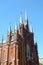 Turrets and pinnacles Central facade The Cathedral of the Immaculate Conception of the Blessed Virgin Mary