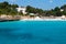 Tursquoise water of the sea at Cala Romantica