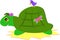 Turtle with a Bird and a Butterfly