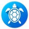 Turtle blue circle icon design