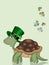 Turtle celebrates St. Patrick`s Day