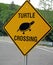 Turtle crossing sign W. Stockbridge MA Berkshires