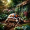 Turtle in the forest - ai generated image