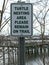 Turtle Nesting Area Please Remain on Trail Nature Center Sign Near the Water`s Edge