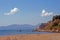 Turtle nests on Dafne beach in Zakynthos island