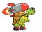 Turtle with rocket 2