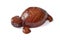 Turtle wooden decorative souvenir isolate