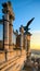 Turul eagle by the Buda Palace entrance gate in Budapest