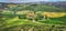 Tuscan cottage hills painting-like landscape road