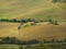 Tuscan hilly fall countryside