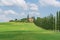 Tuscan Landscape, Cypress Alley of Agriturismo Covili, the Farmhouse Poggio Covili in Tuscany, Italy