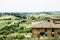 Tuscan landscape wide scenery Italy