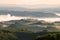 Tuscan motifs. September morning in the surroundings of San Gimignano