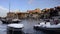 Tuscan sea, boats at anchor