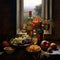 Tuscan still life with olive oil 1