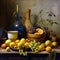 Tuscan still life with olive oil 2