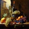 Tuscan still life with olive oil 3