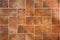 Tuscan traditional old grunge floor, red ceramic stoneware tiles
