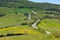 Tuscan view with local curve road