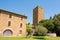 Tuscania, Viterbo, Italy: the Torre di Lavello, tower inside town