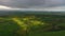 Tuscany aerial landscape at morning in Italy